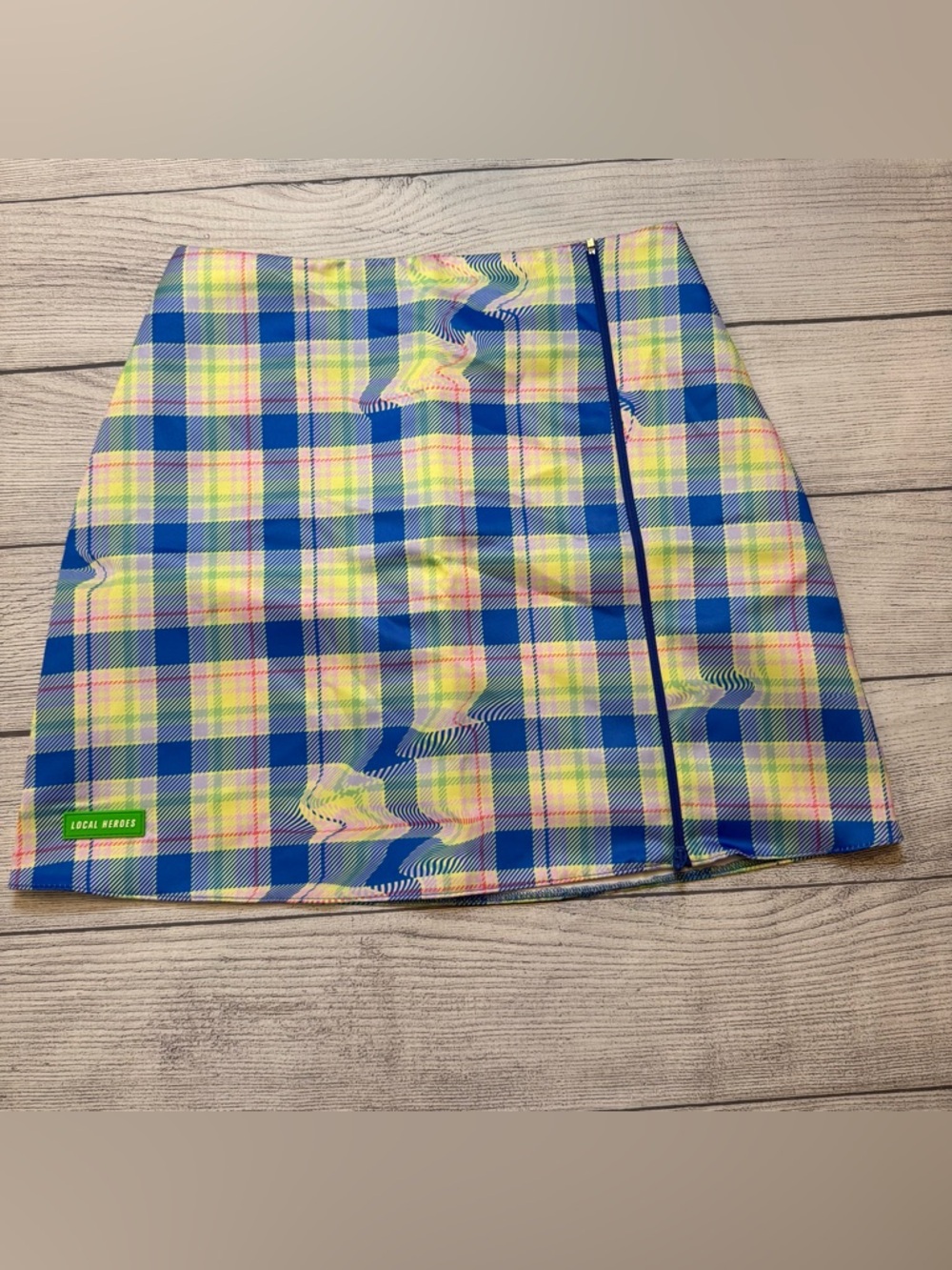 Local Heroes - TRIPPY PLAID MINI SKIRT